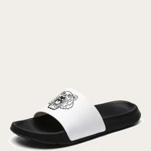 White and Black Slipper